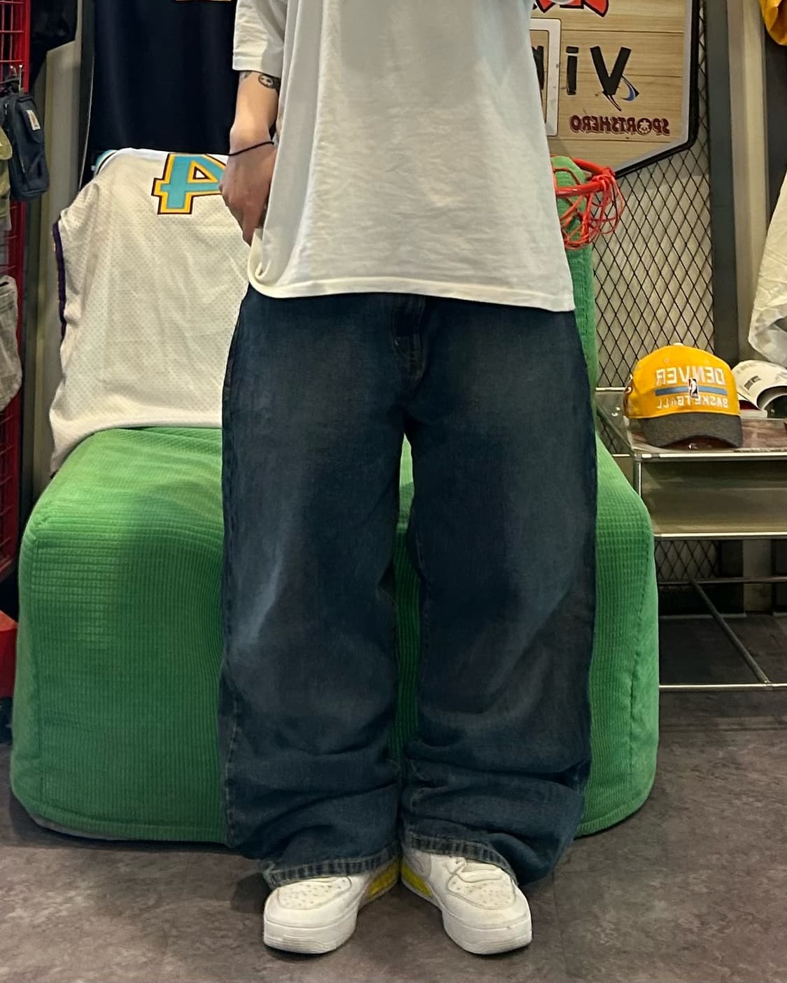 Vtg back detail denim wide pts 상품이미지3