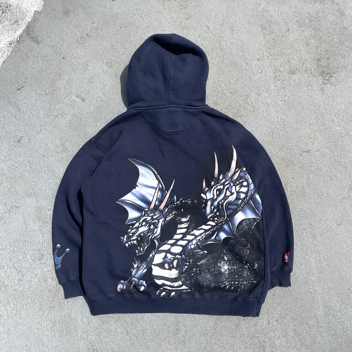 JNCO 진코 징코 00s Y2K 드래곤 그래픽 올드스쿨 힙합 후드티 상품이미지3