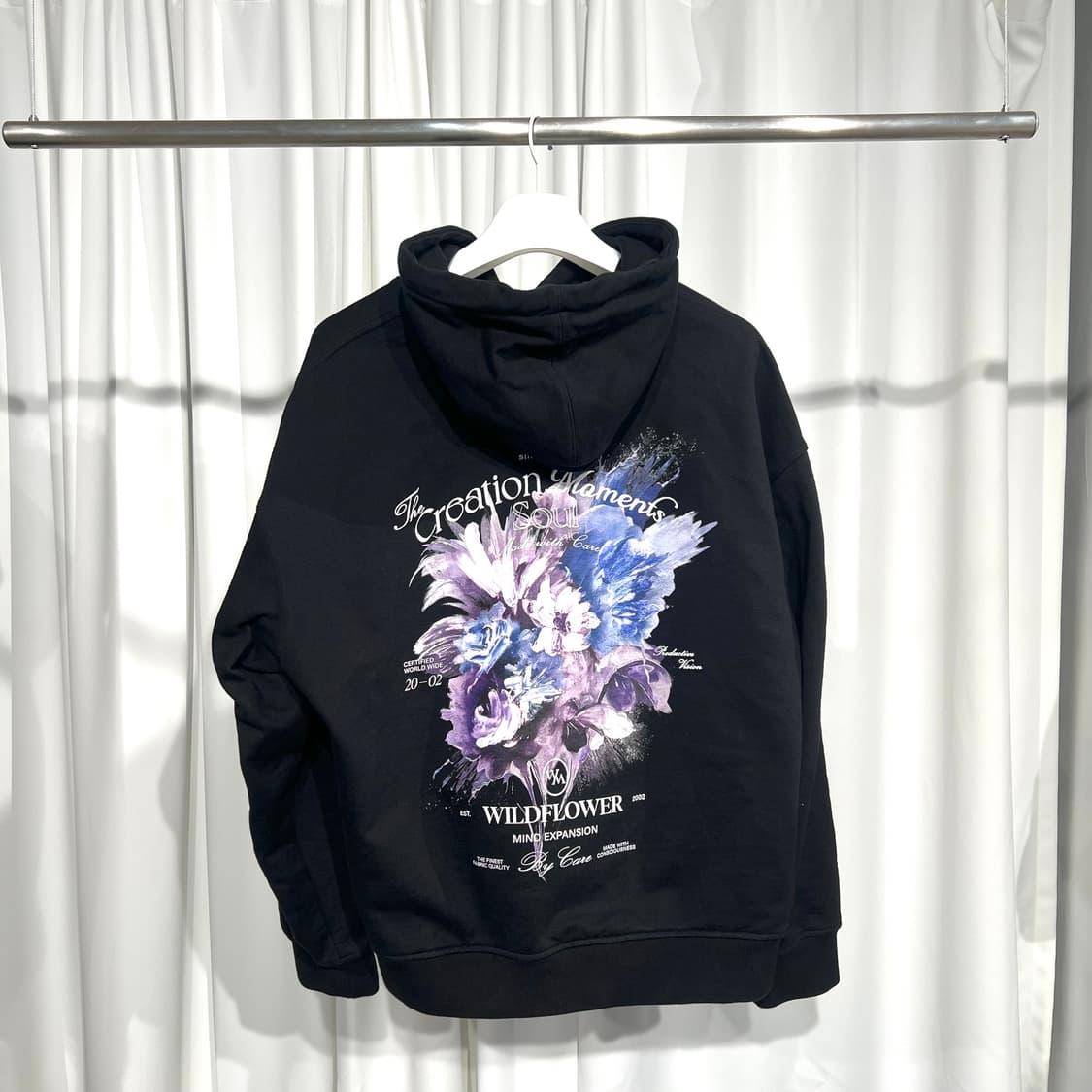 (50) 우영미 플라워 다잉 후드티 상품이미지1