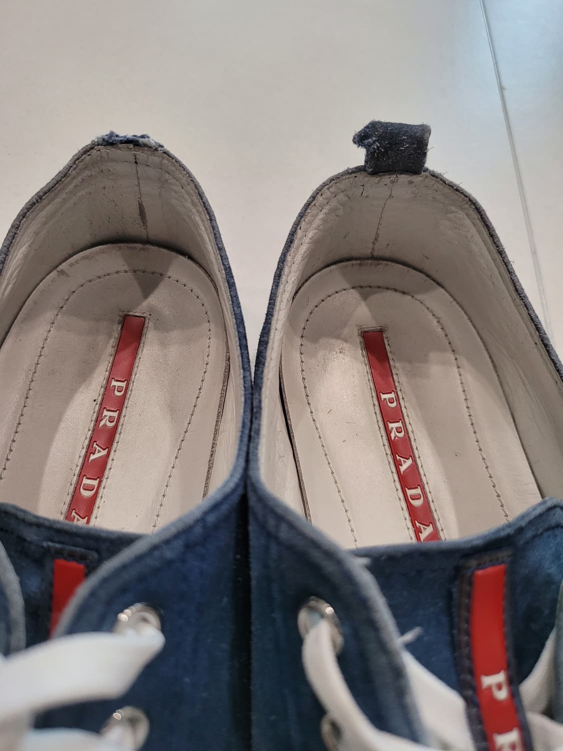 프라다 리네아 로사 스웨이드 스니커즈 (7.5 / 국내 270 추천) 상품이미지5