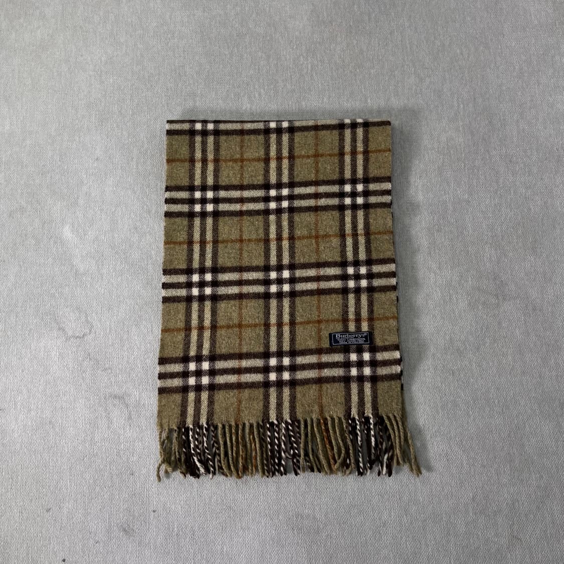 버버리 노바체크 램스울 그린 머플러 상품이미지2