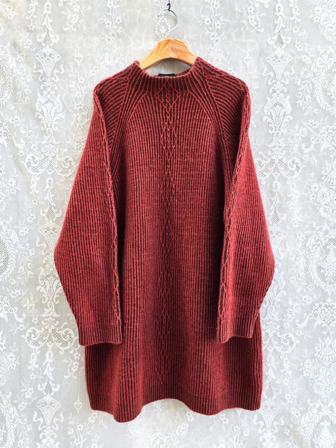 캐시미어 100% 골지 니트 상품이미지1