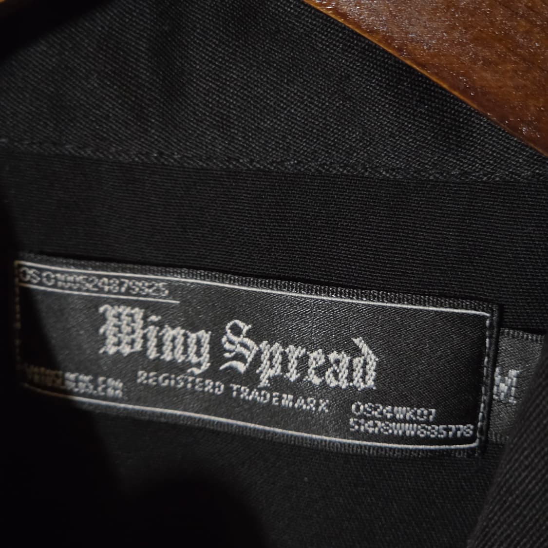 JPN 레터링 자수 블랙 셔츠 상품이미지7