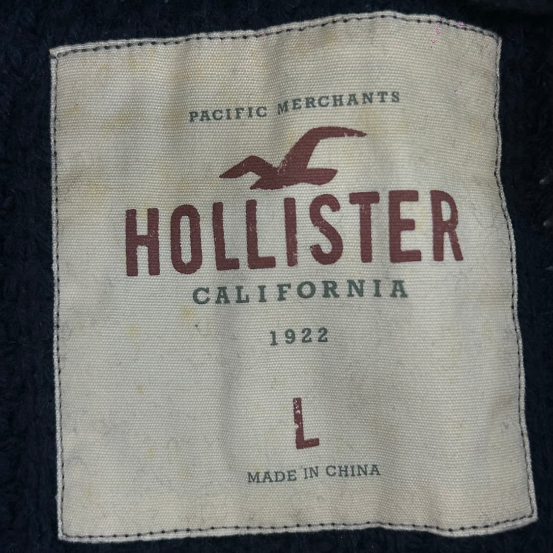 Hollister 홀리스터 와플 니트 네이비 후드집업 상품이미지5