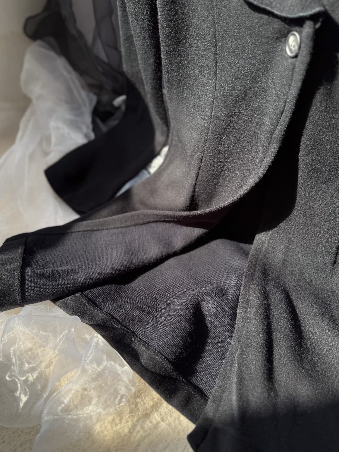 One Button Ruffled Collar Jacket 0152 상품이미지5