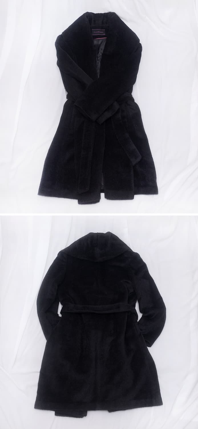 플라밍고 이태리 수리알파카 와이드 숄카라 로브 코트 (M / 55-77) 상품이미지3