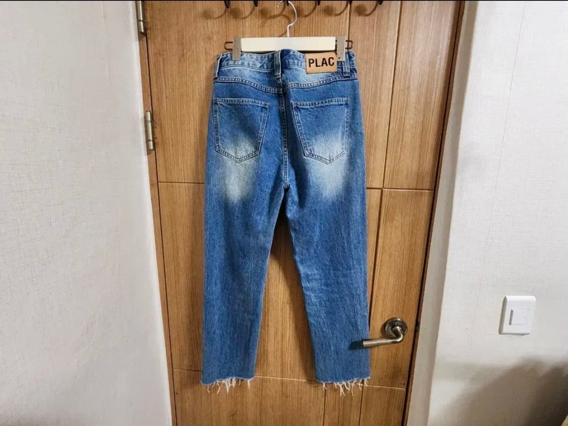 (30)플랙진 스티즈 크롭테이퍼드핏 데님 팬츠 상품이미지3