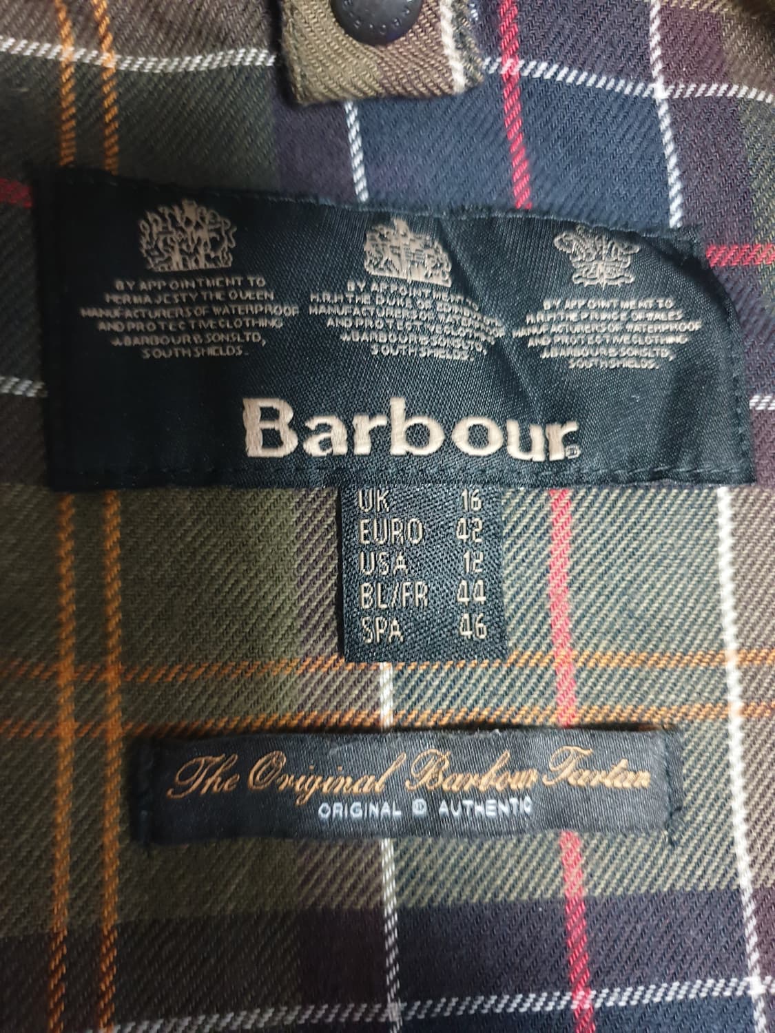 (빈티지) BARBOUR 바버 비드넬 클래식 왁스 자켓 올리브(EU42) 상품이미지6