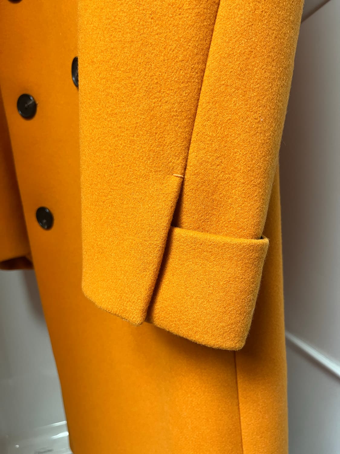시스템옴므 오렌지 포인트 커프스 캐시미어 울 더블 코트 100사이즈 상품이미지4