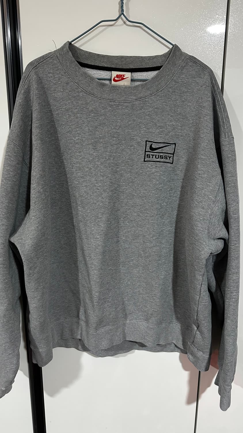 나이키 스투시 NRG 플리스 맨투맨 그레이 L 상품이미지1