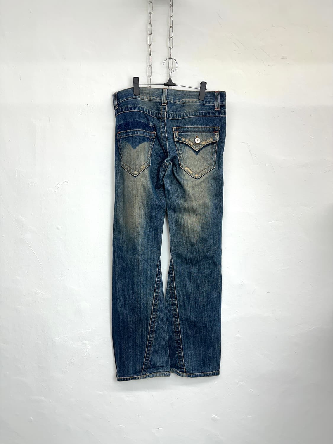Heavy Washed Flap Pocket Denim Pants 상품이미지5