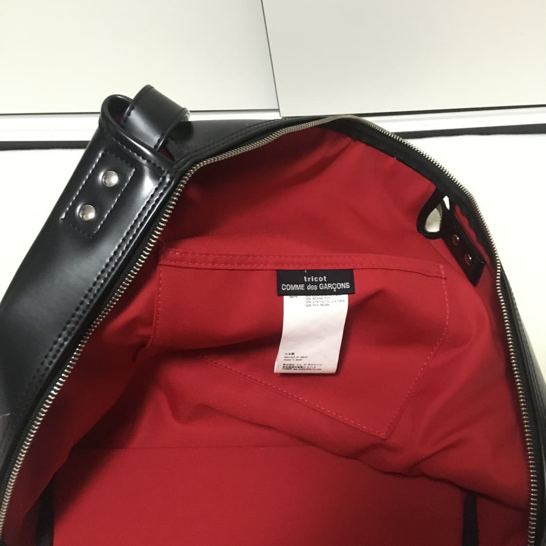 꼼데가르송 open zipper 빅백 상품이미지6