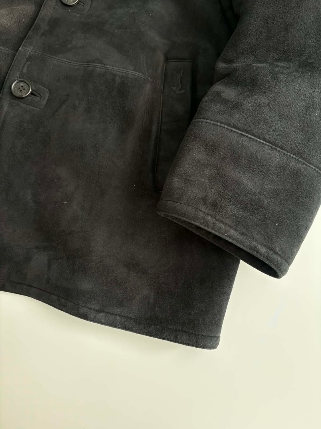 [105] 입생로랑 양가죽 램퍼 시어링 무스탕 자켓 코트 상품이미지6