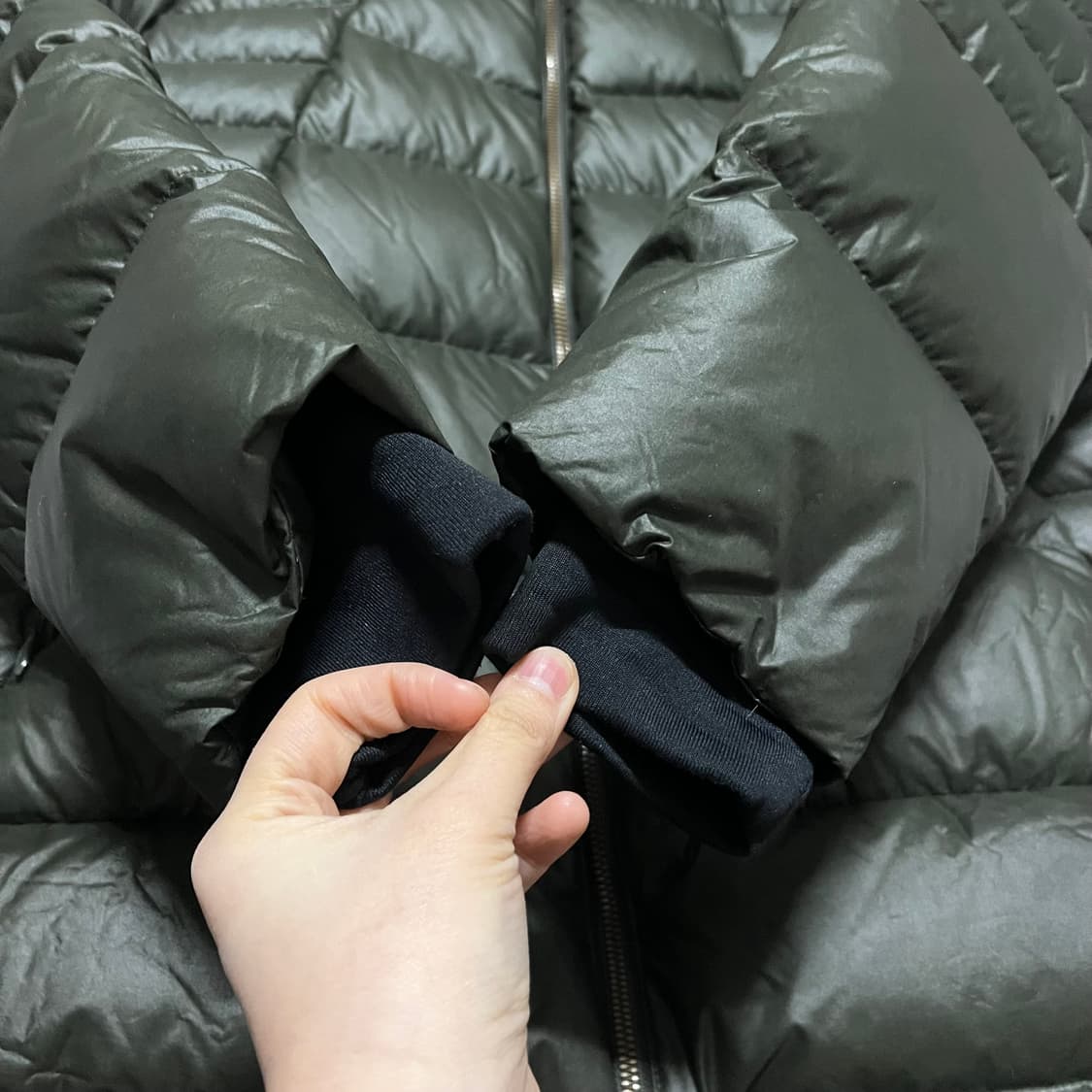 노스페이스 롱패딩 다크그린 100 상품이미지8