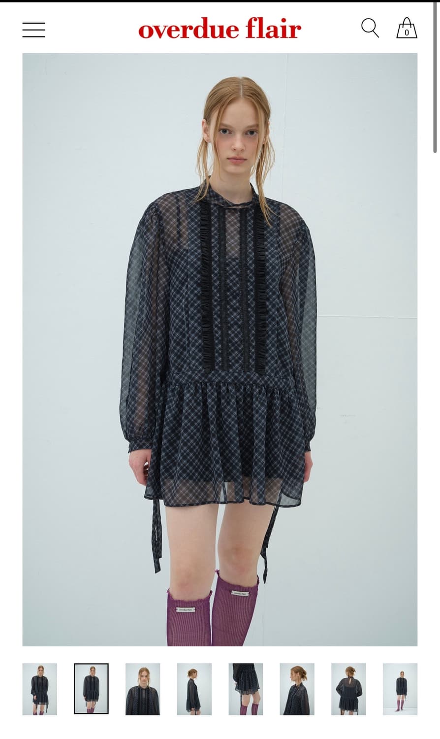 FRILL LACE MINI DRESS 상품이미지2