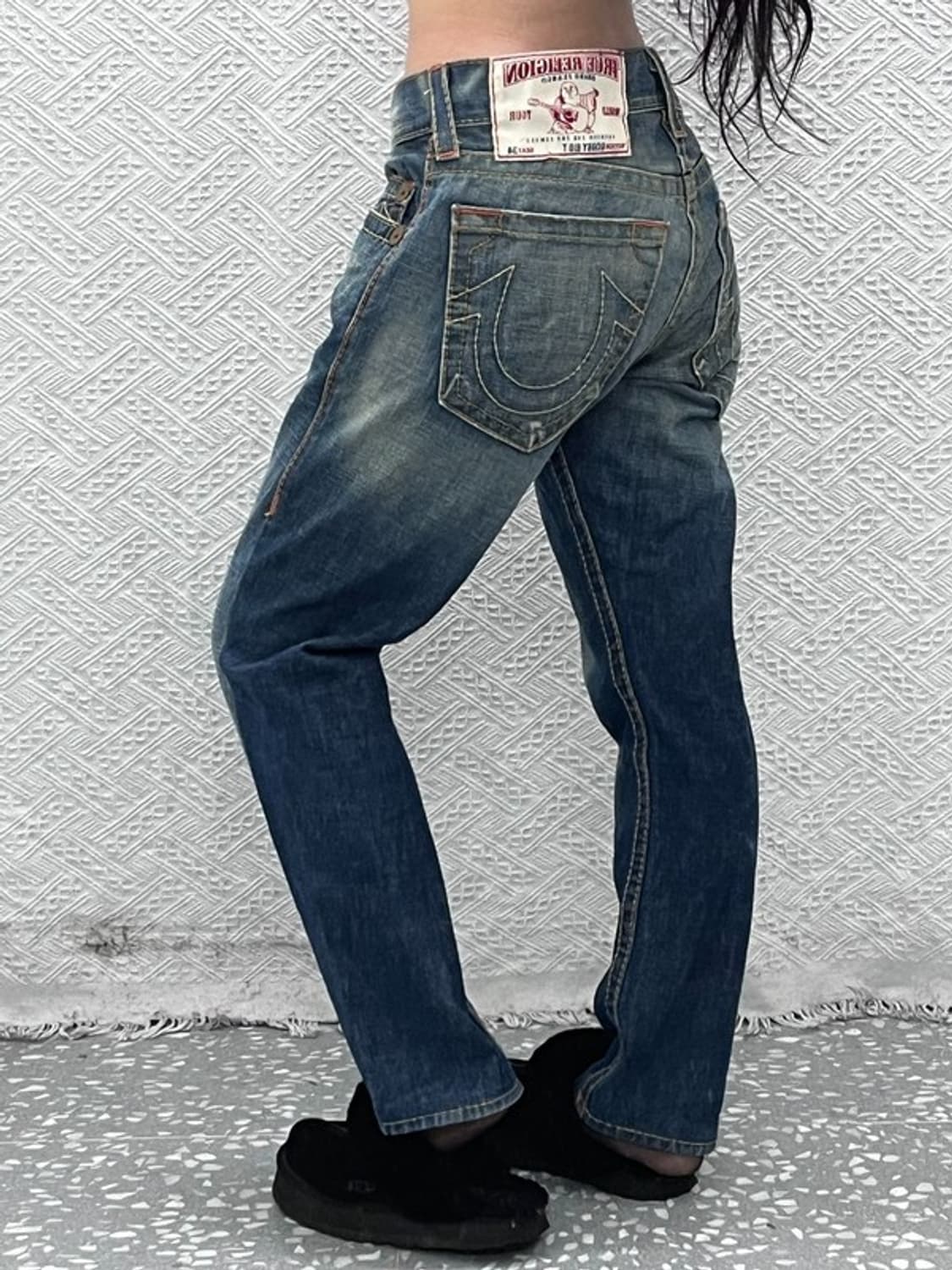 트루릴리전 BOBBY 빅티 레트로 빈티지 데님팬츠 34인치 C10767 상품이미지1