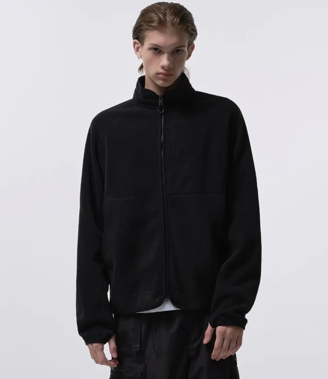 시티 레저 스트럭처드 폴라 플리스 하이넥 재킷 블랙 M  상품이미지1