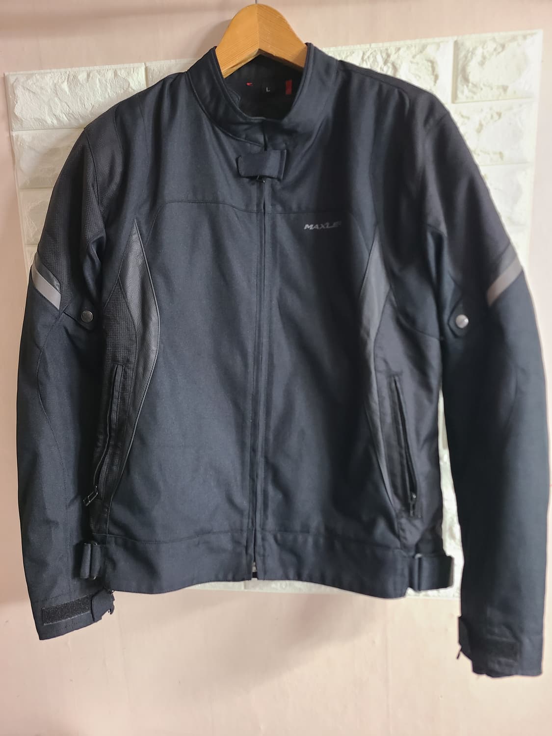 MAXLER 맥슬러 블랙 오토바이 자켓(라지) 상품이미지1