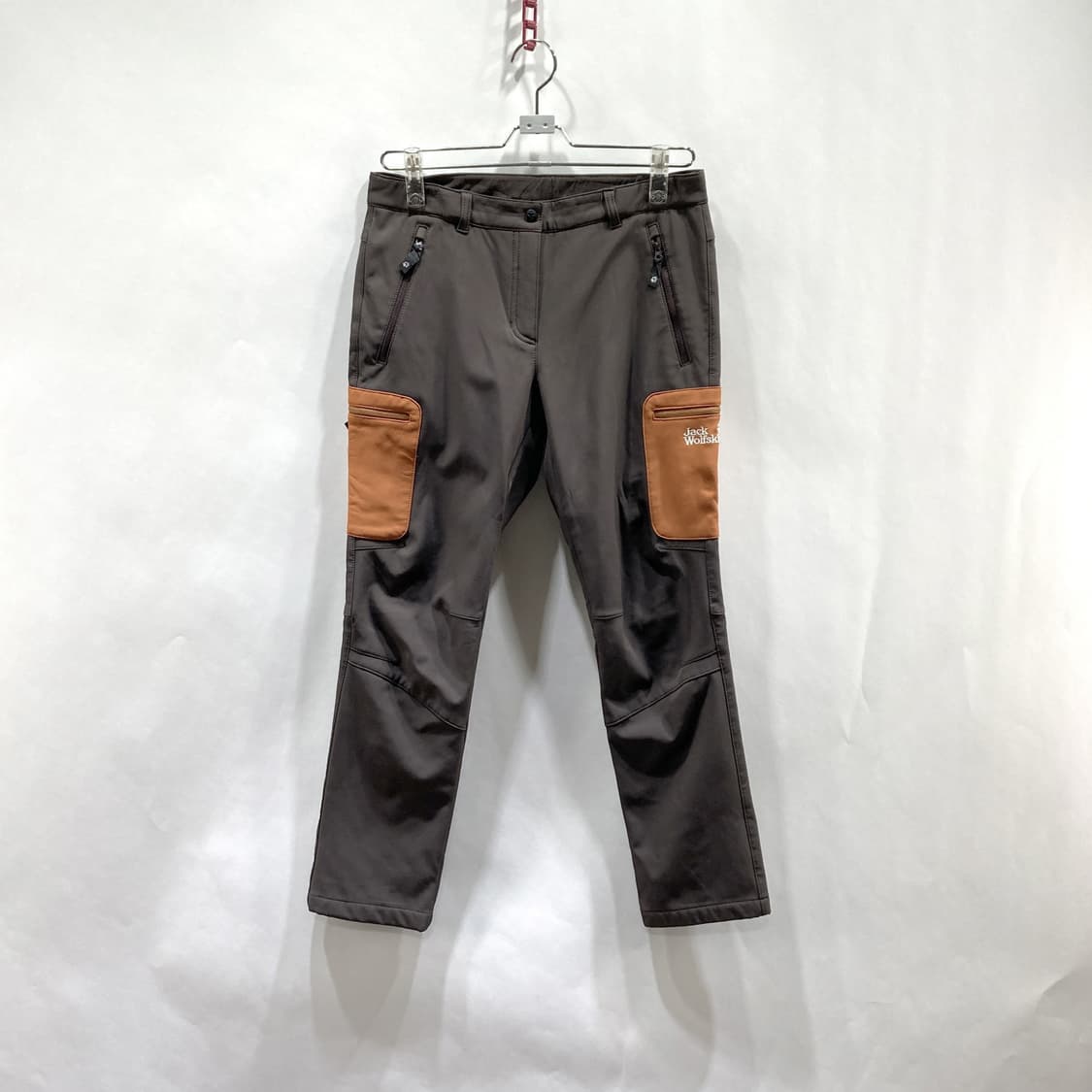 잭울프스킨 여성기모팬츠 브라운 29 상품이미지1