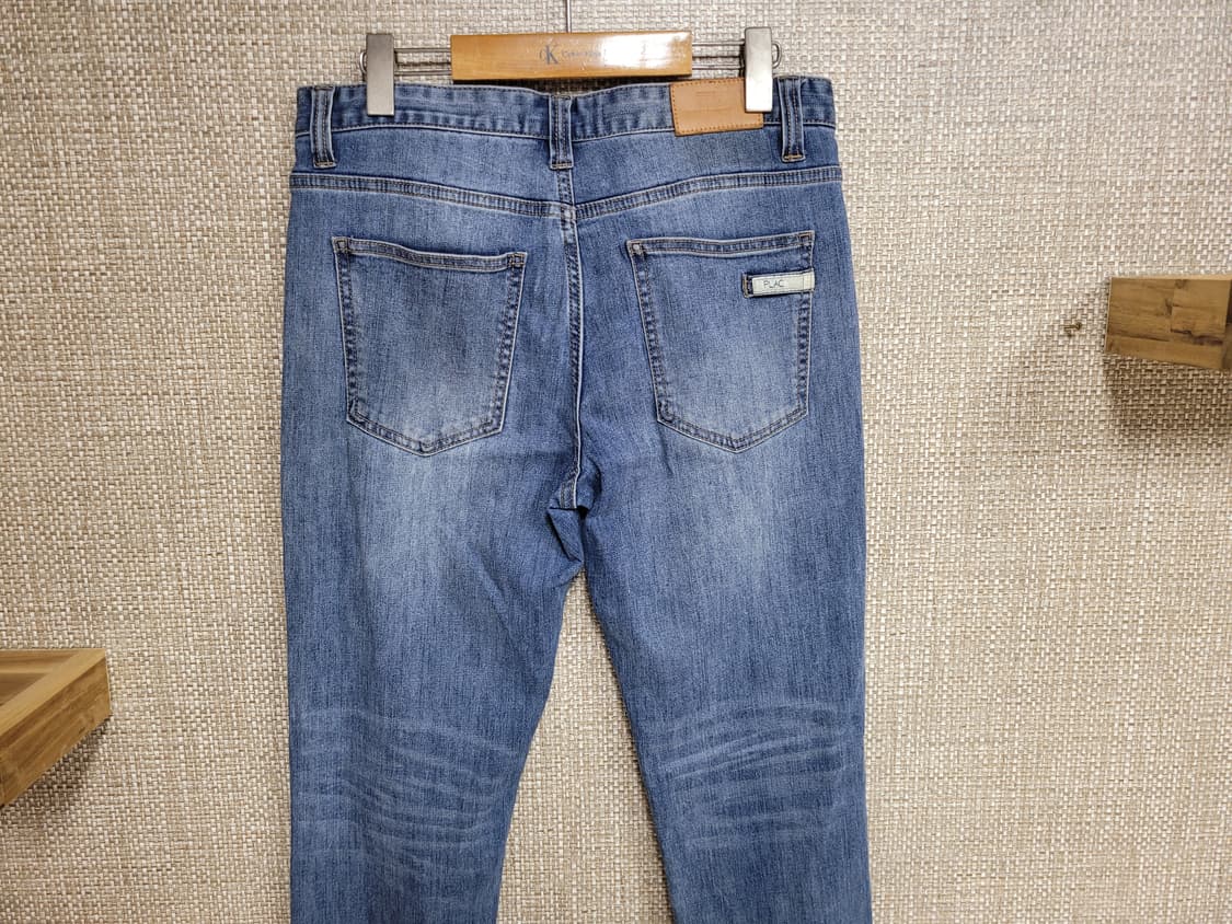 32인치 플랙진 베를린 슬림핏 청바지 중청 상품이미지3