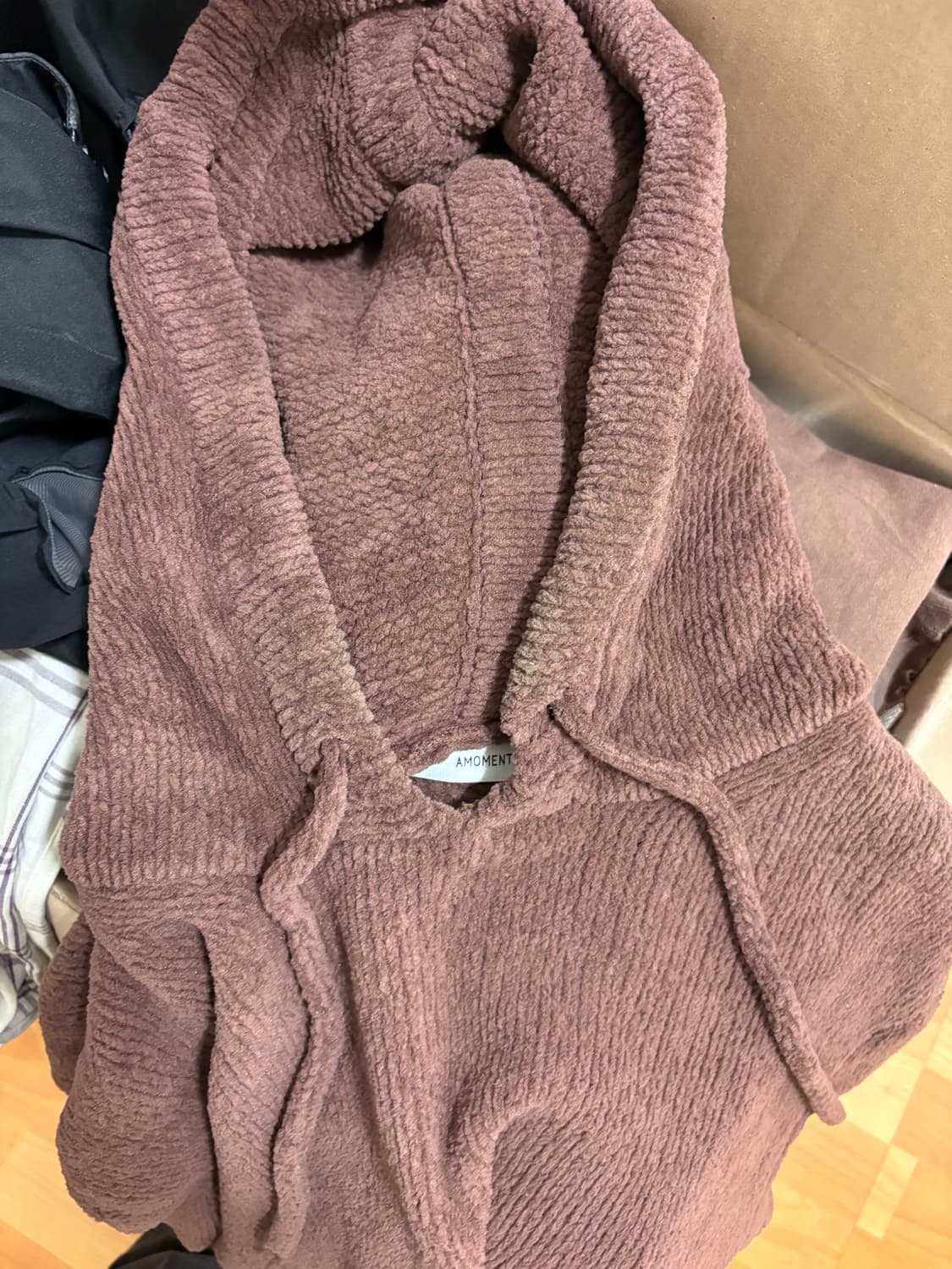 아모멘토 / 벨베티 니트 후디 상품이미지6
