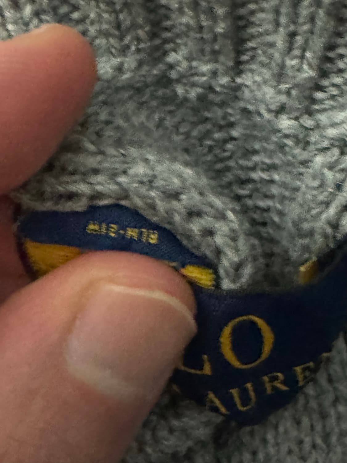 폴로 랄프로렌 케이블 니트 L 그레이 상품이미지4