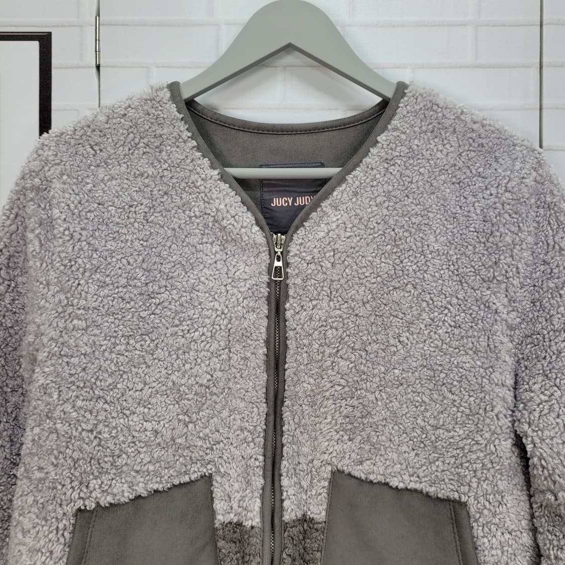 JUCY JUDY 쥬시쥬디 뽀글이 집업 자켓 55 사이즈 상품이미지2