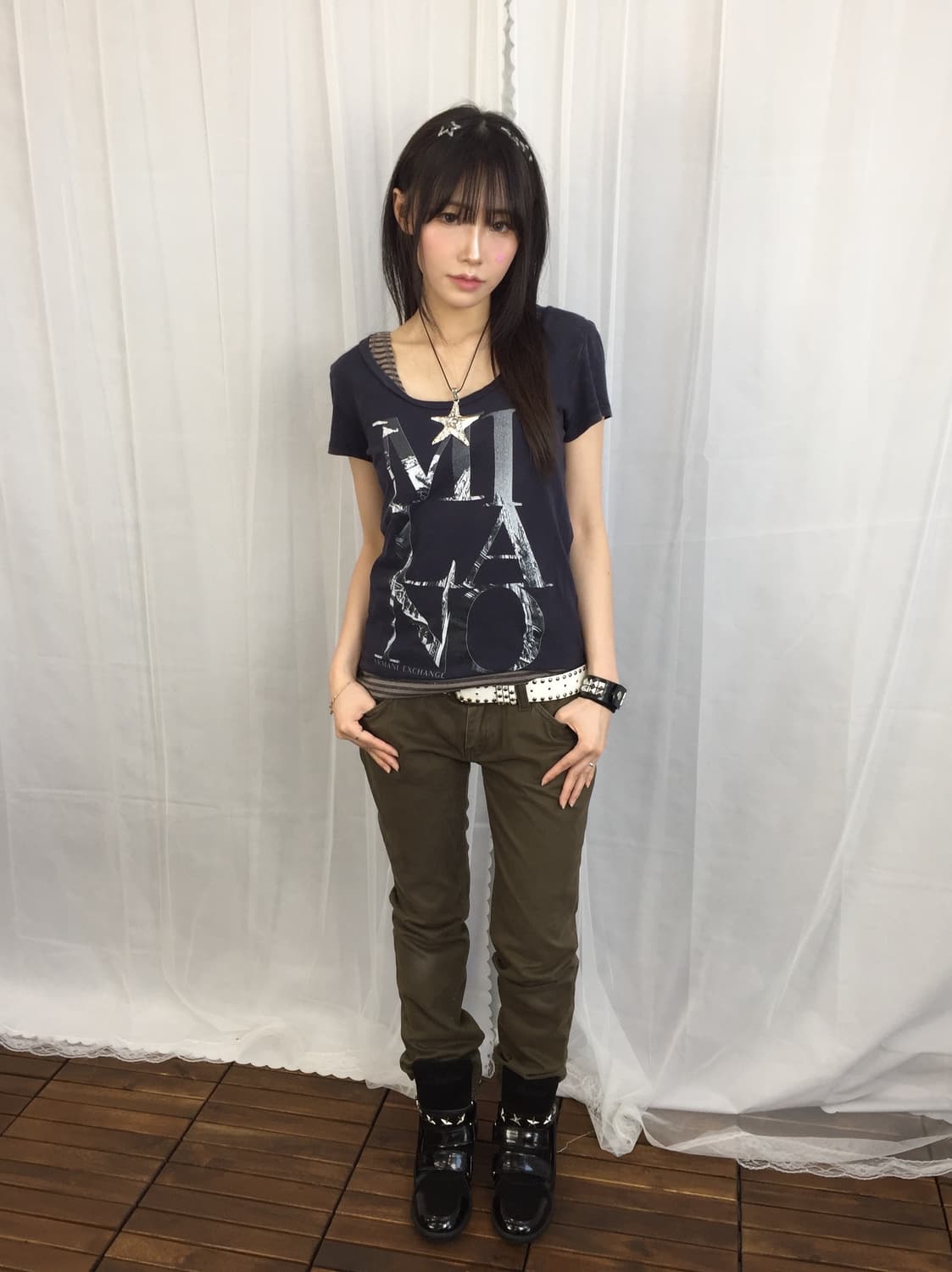 ‘Armani Exchange’ Black Graphic Tee 상품이미지2
