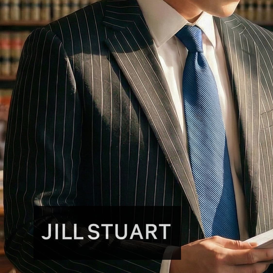 질스튜어트 실크 블루 솔리드 넥타이 6.9cm A등급 A19670 상품이미지1