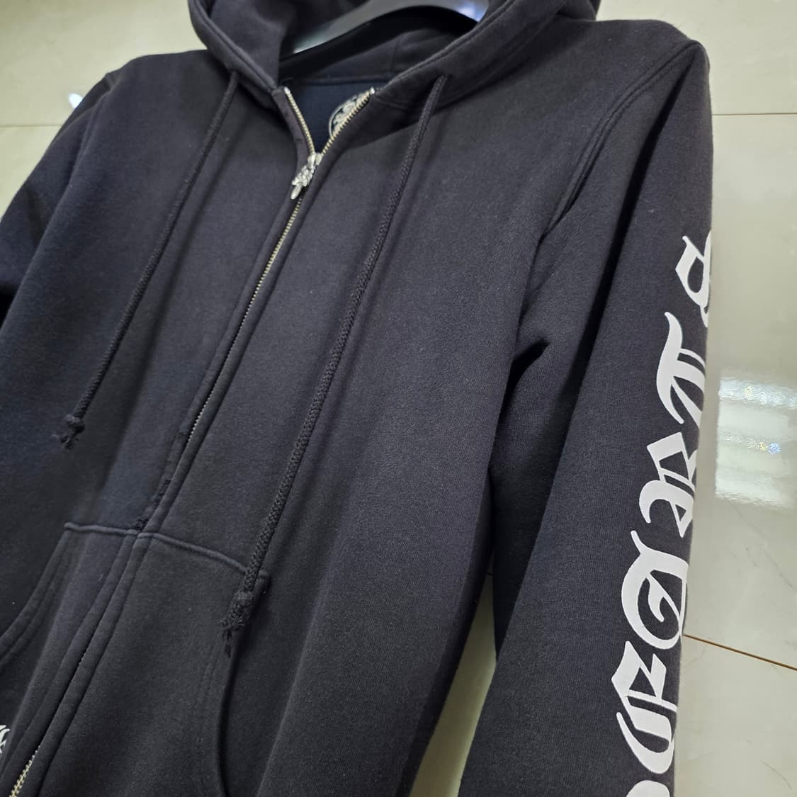 00s 한국초판 크롬하츠 홀스슈 퍽유 써멀 후드집업 상품이미지3