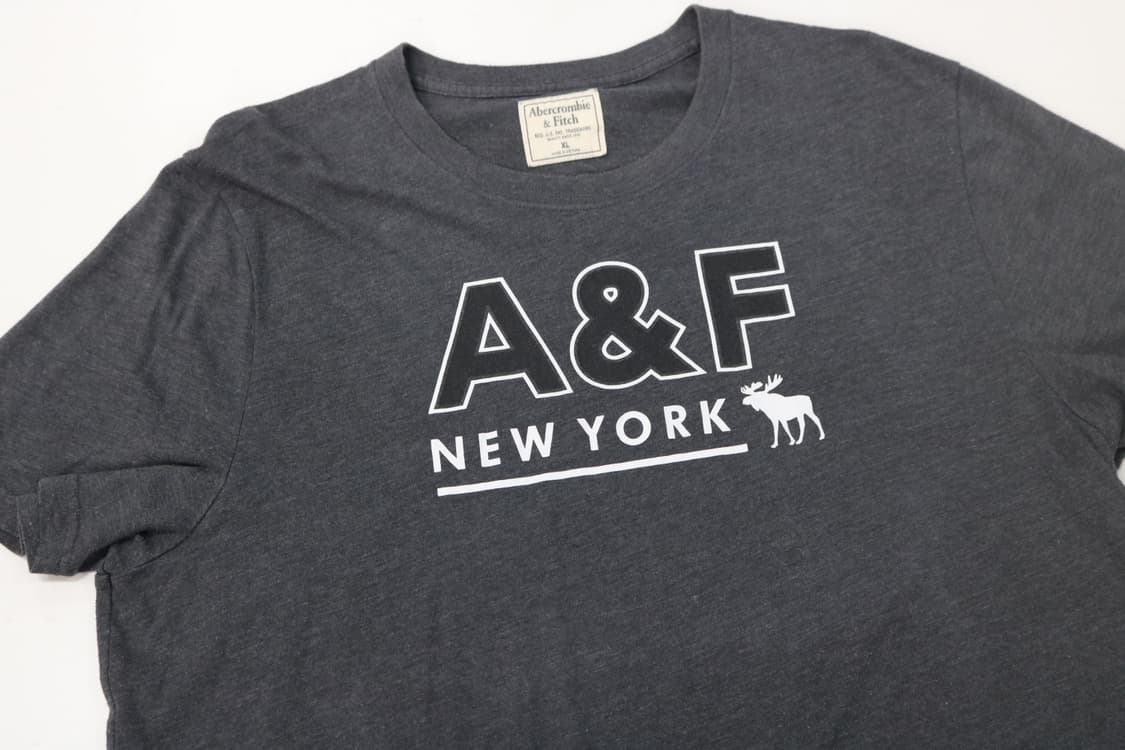 아베크롬비 앤 피치 뉴욕 머슬핏 챠콜 티셔츠 (XL) 상품이미지3