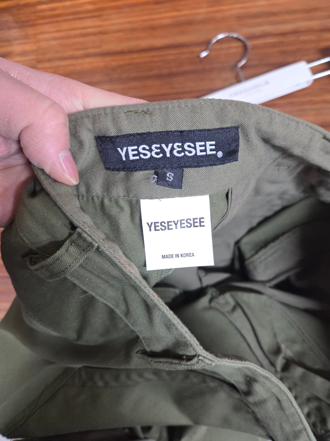 예쓰아이씨 멀티패치 지퍼디테일 코튼 팬츠 s 대략 30 상품이미지3