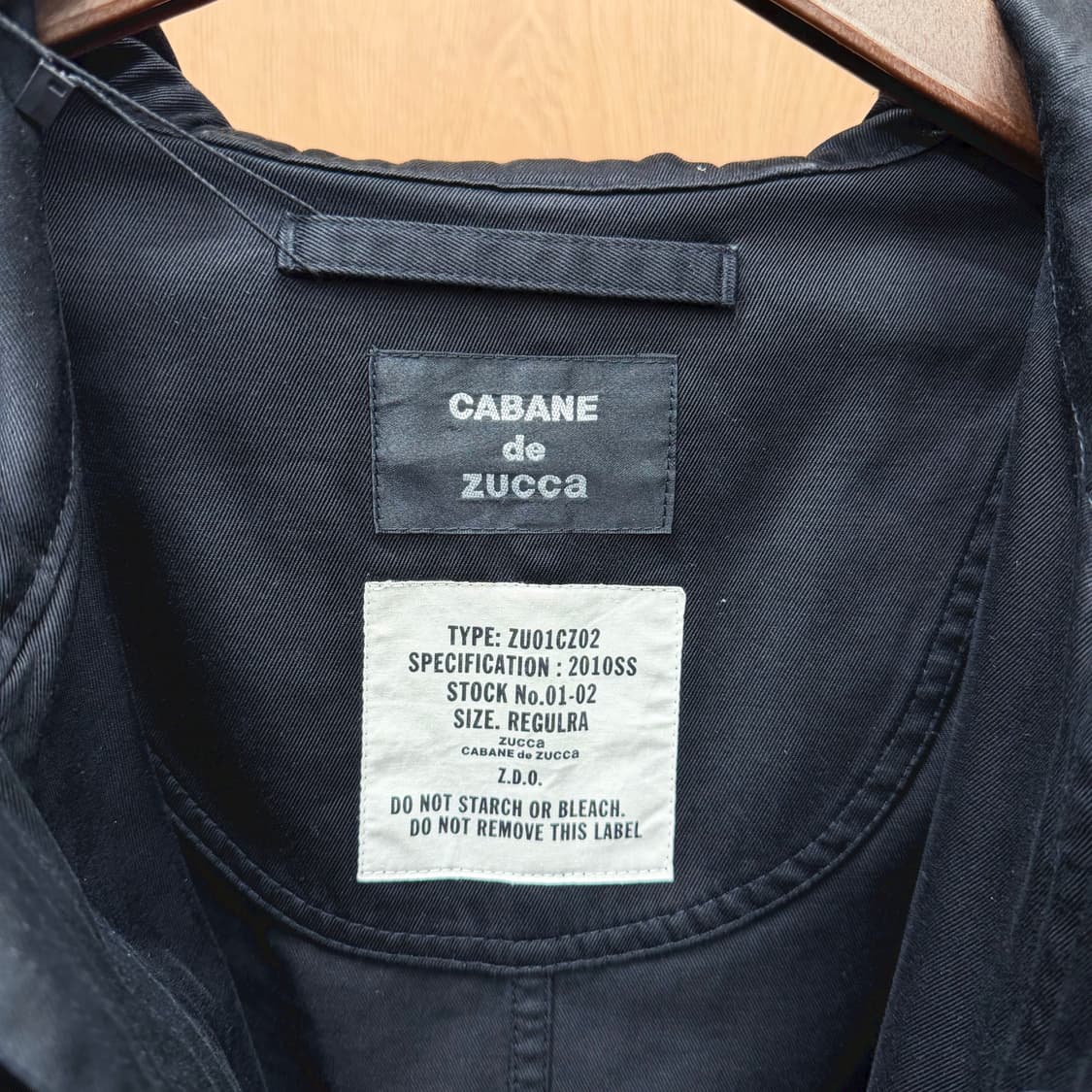 카반 드 주카 밀리터리 자켓 웨이스트 스트링 후드 지퍼 레귤러핏 블랙 상품이미지6