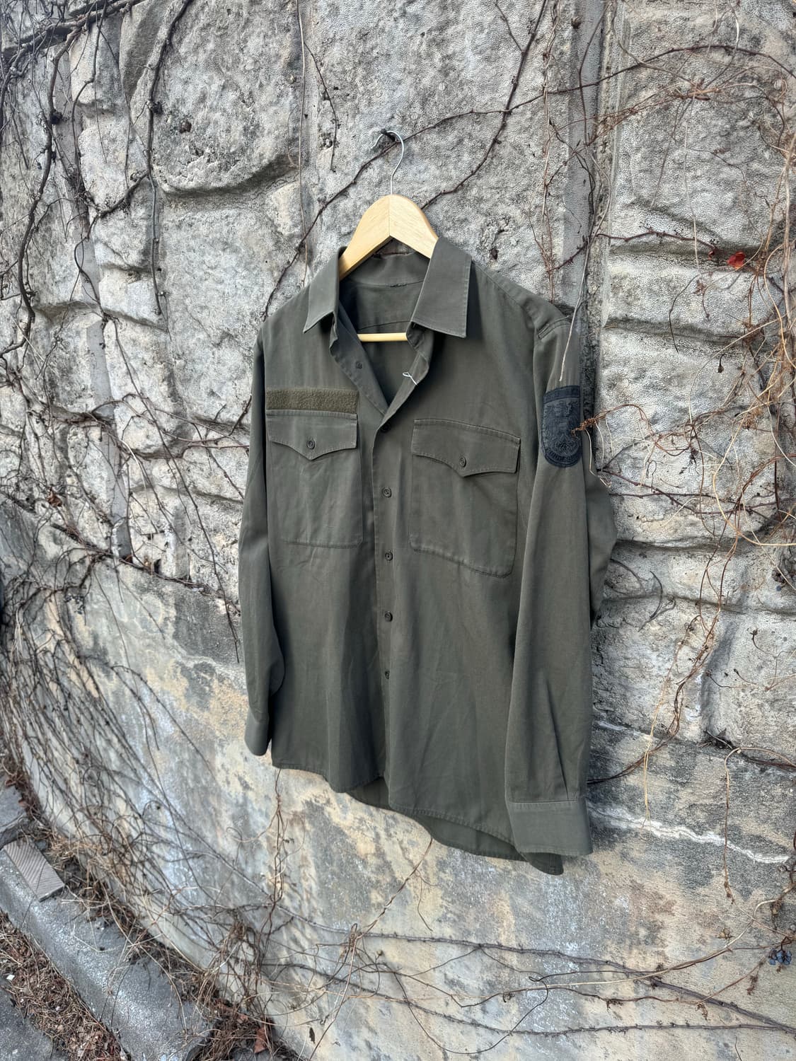 오스트리아군 빈티지 오리지널 필드 셔츠 미군 프랑스군 상품이미지3