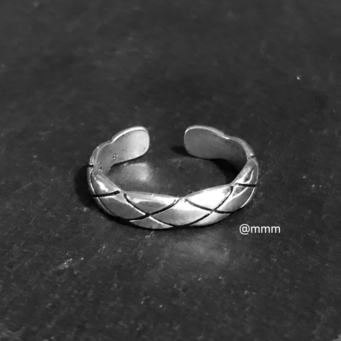 크러쉬 엠보1 반지 오픈링 상품이미지2