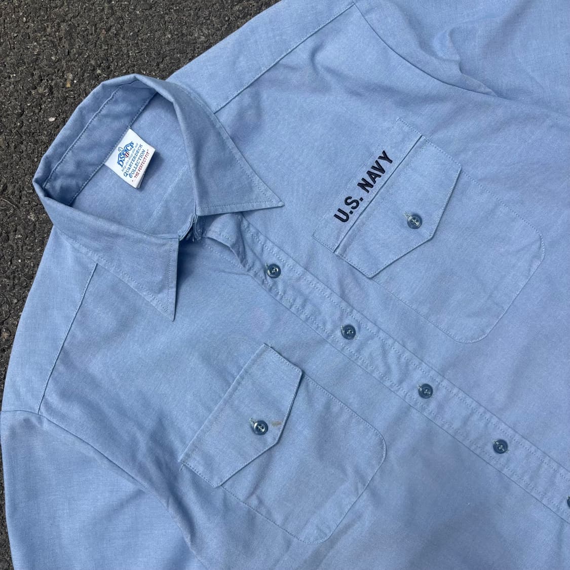 90년대 미해군 유틸리티 워크 셔츠 상품이미지4