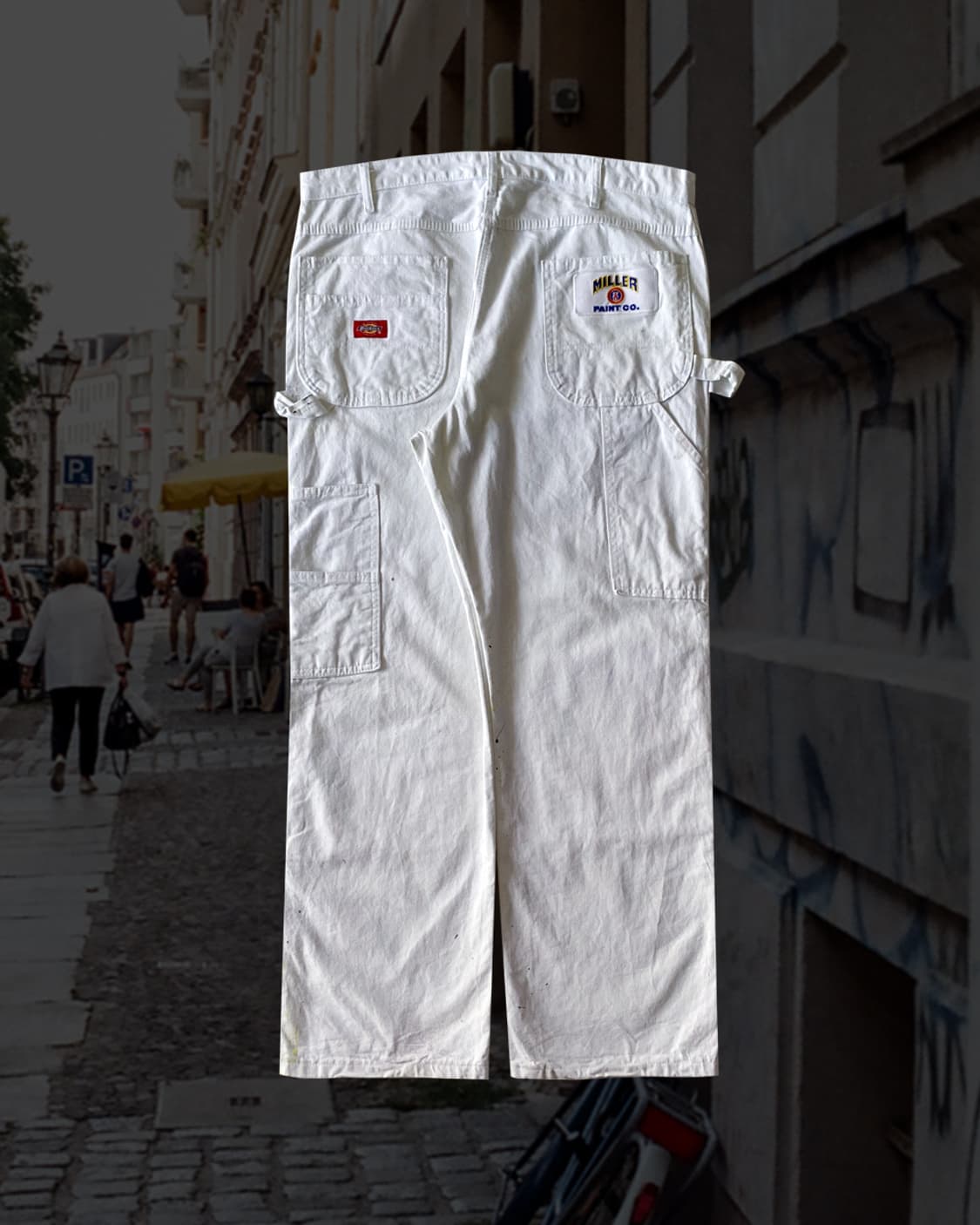 디키즈 더블니 화이트 카펜터 페인터 워크 팬츠 상품이미지2
