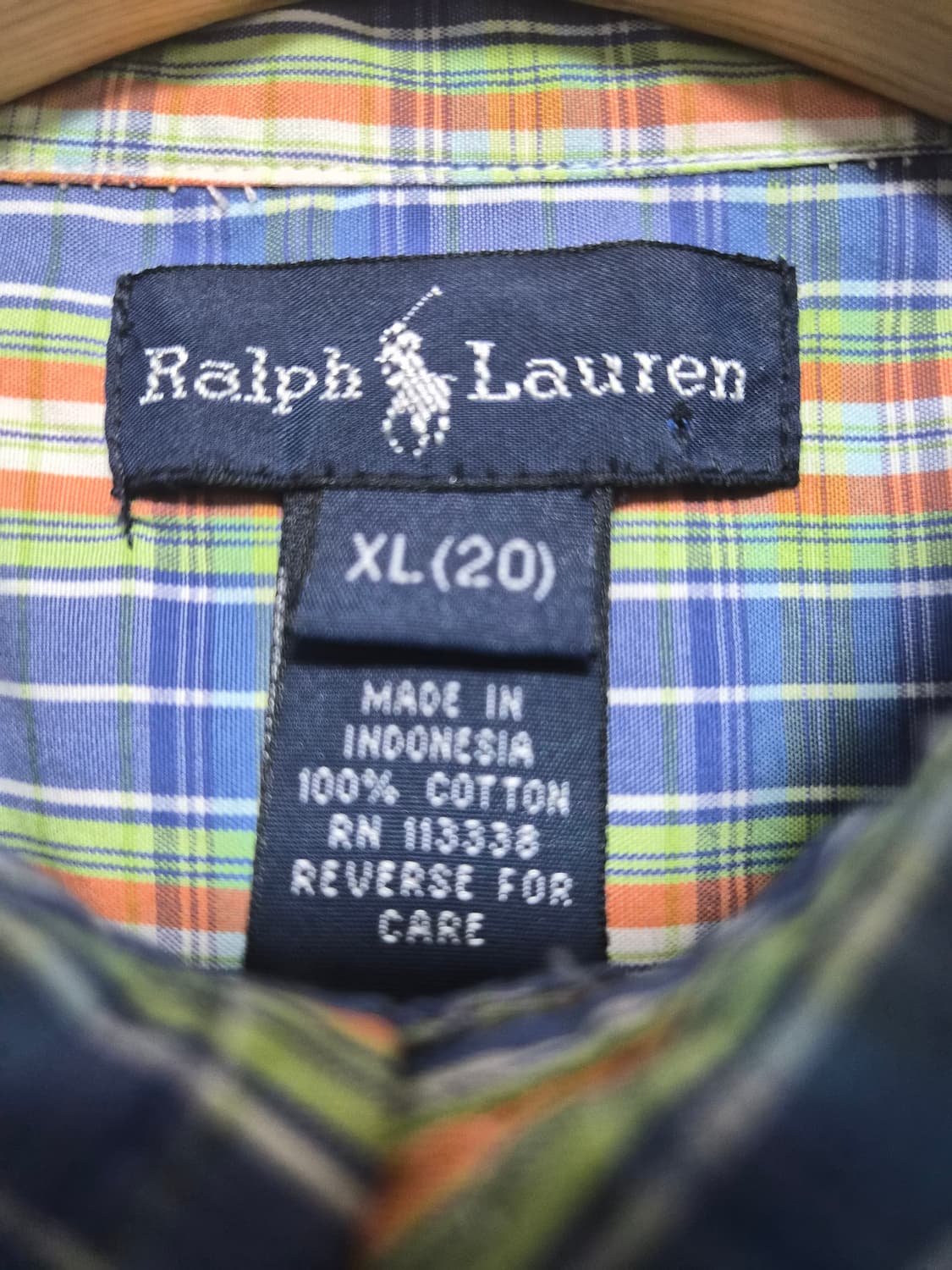 폴로랄프로렌Polo 체크 반팔 셔츠 M - S400 상품이미지4