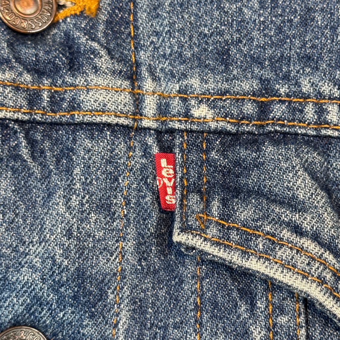 M) 리바이스 90s USA 데님 청자켓 트러커 자켓 상품이미지4