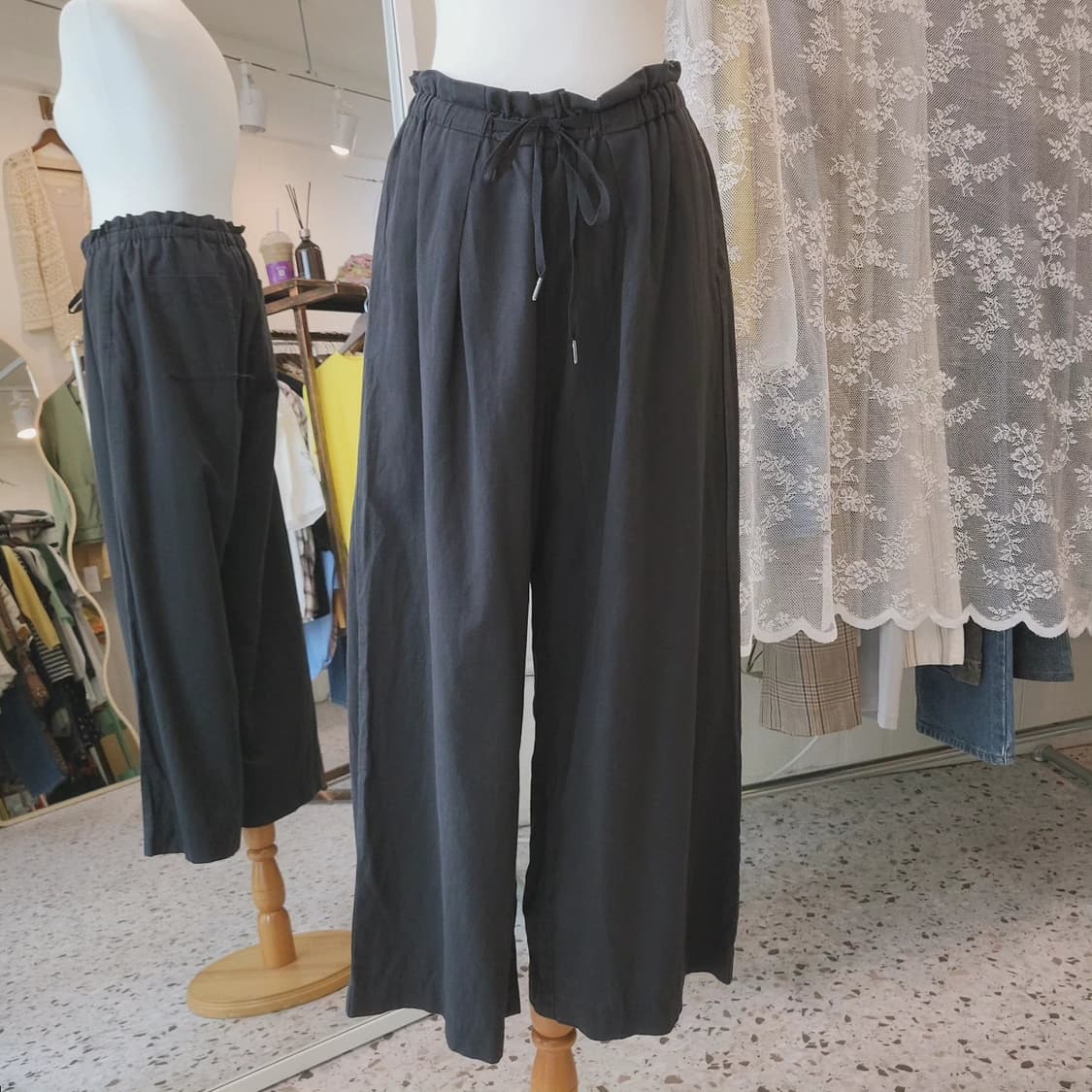 블랙 밴딩 치노팬츠 상품이미지7