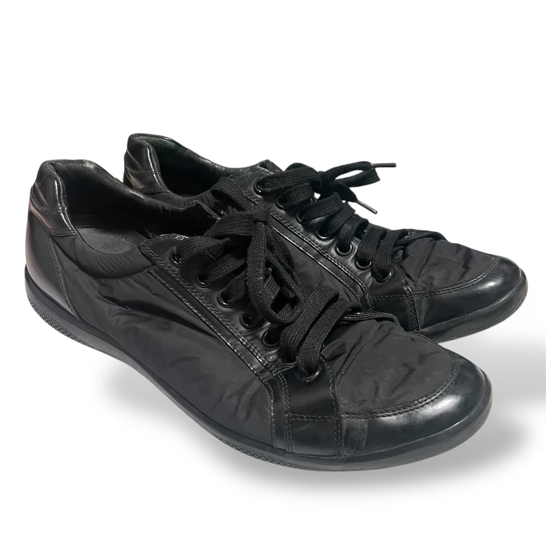 285) 프라다 스포츠 레더 나일론 스니커즈 신발 상품이미지2