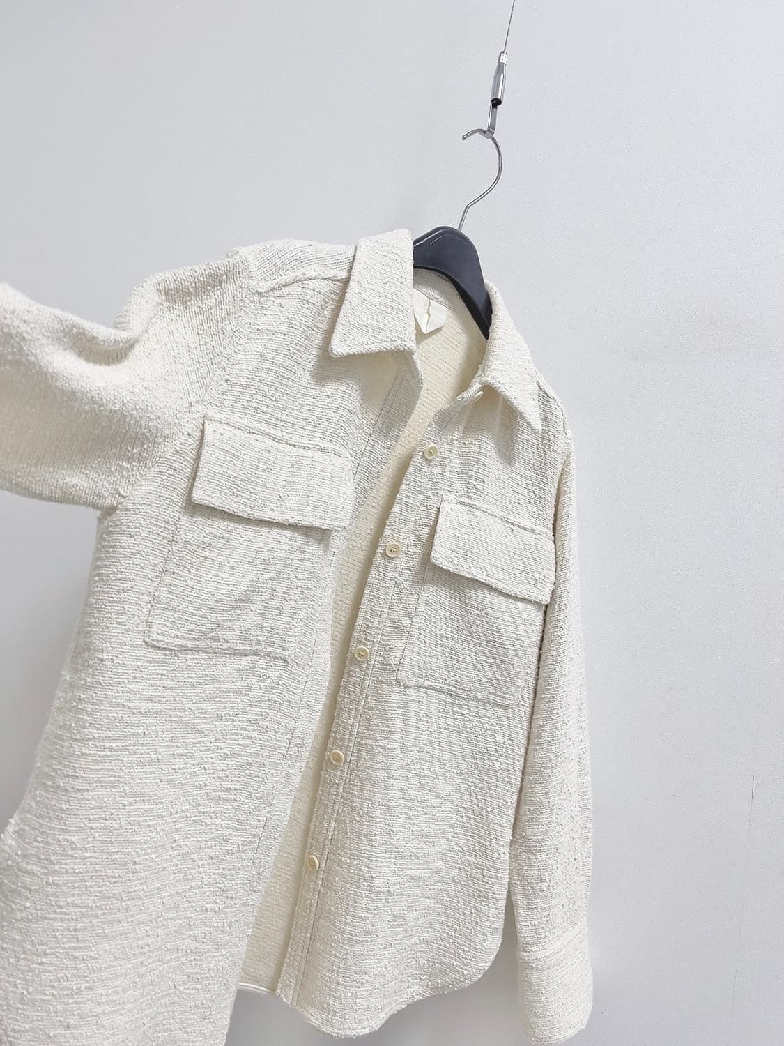 아르켓 코튼 트위드 셔츠 자켓 상품이미지6