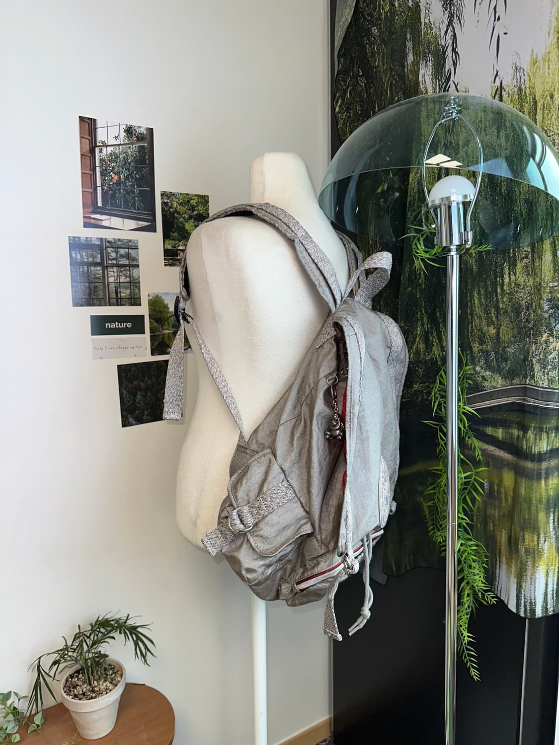 Kipling gray bokashi backpack 상품이미지7