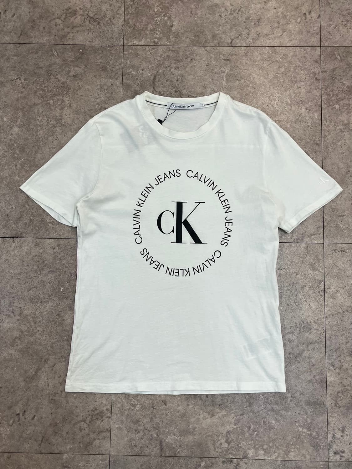 캘빈 클라인 반팔티 화이트 M #csz3921 상품이미지4