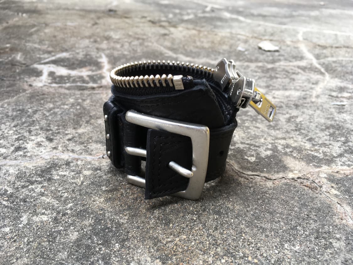 Leather  zipper bangle belt piece 상품이미지3