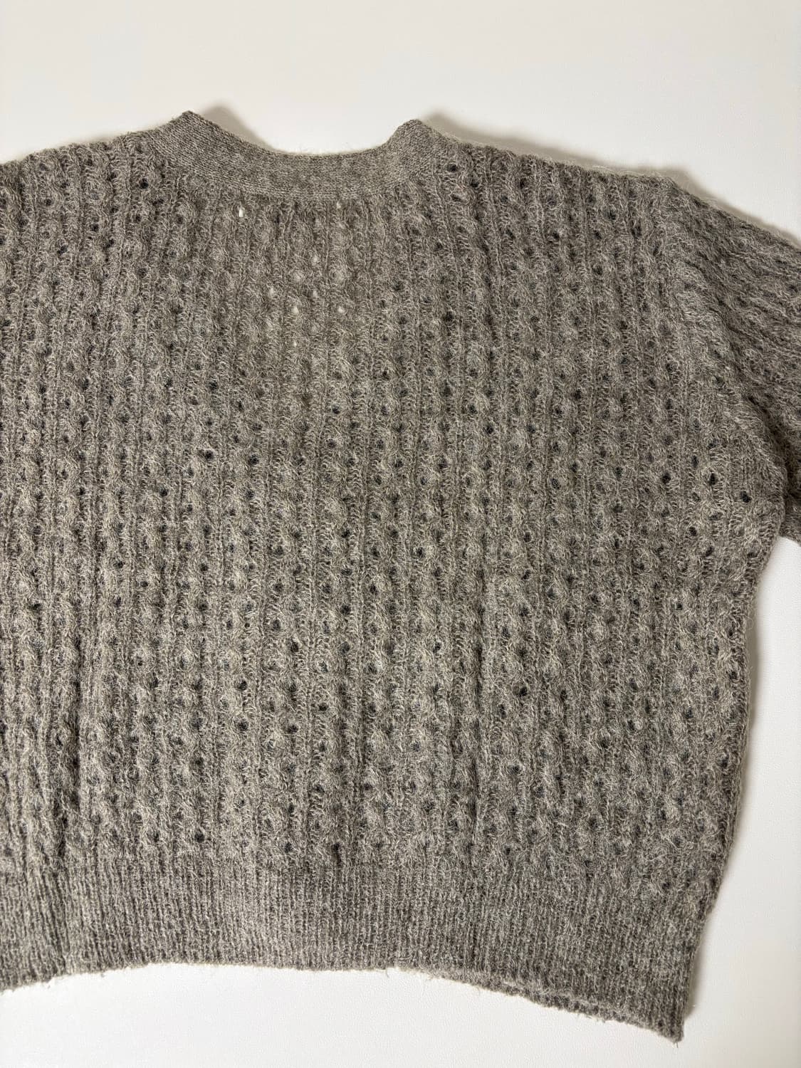 앙고라 벌룬소매 모카 가디건 상품이미지4