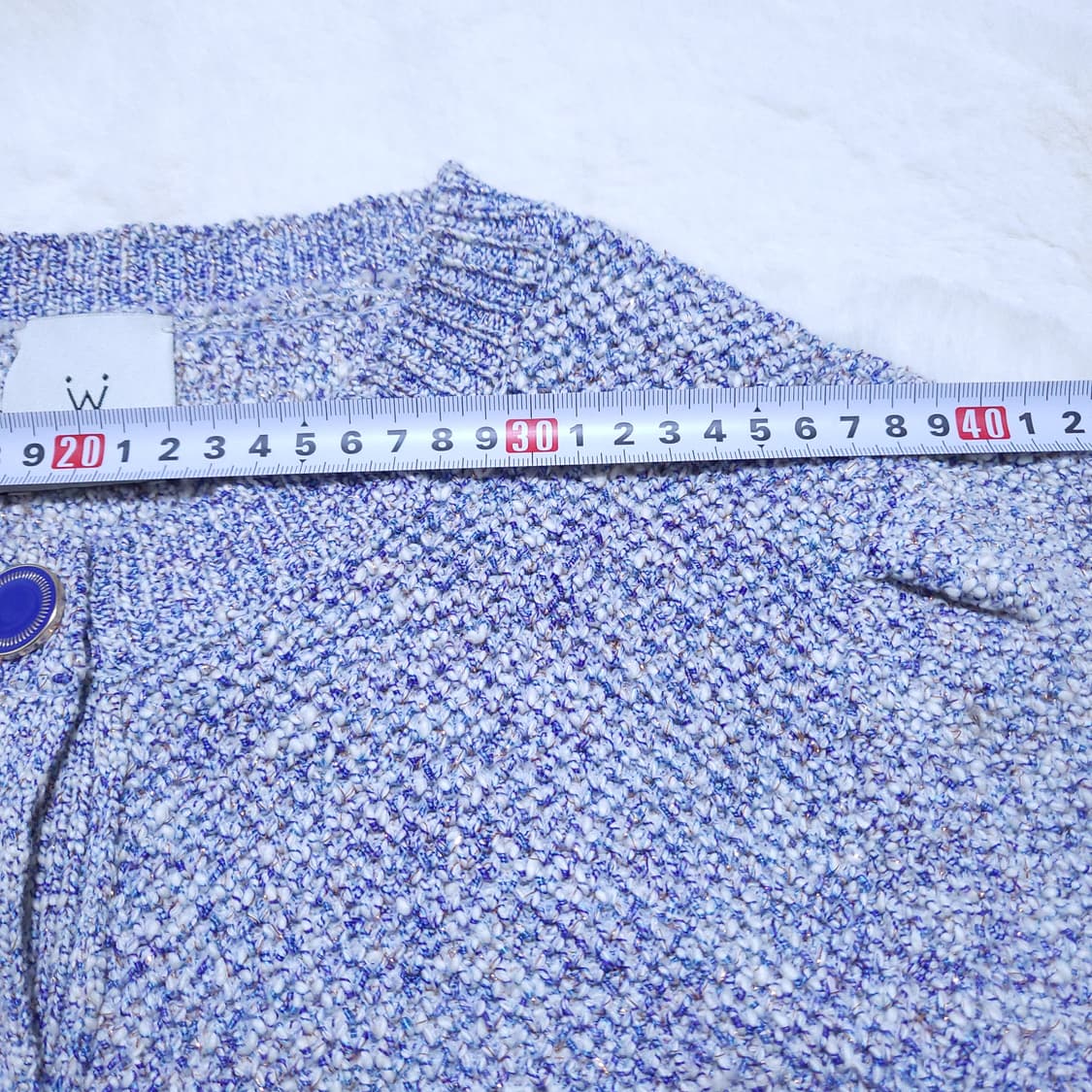 오즈세컨 여성 반팔니트가디건 S 0302 뽀샤샤 상품이미지3