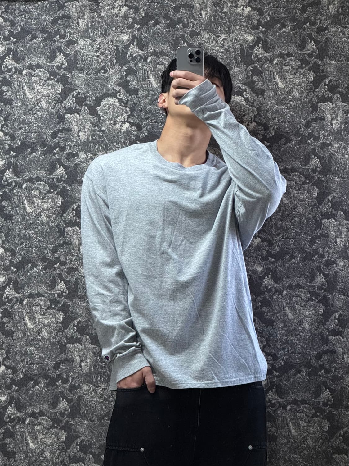 champion 챔피온 그레이 롱슬리브 상품이미지1