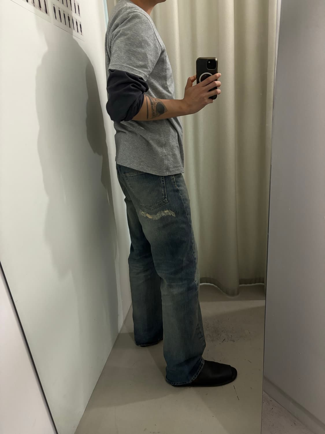 선플라워 와이드 트위스트 데님 Well Worn 상품이미지2