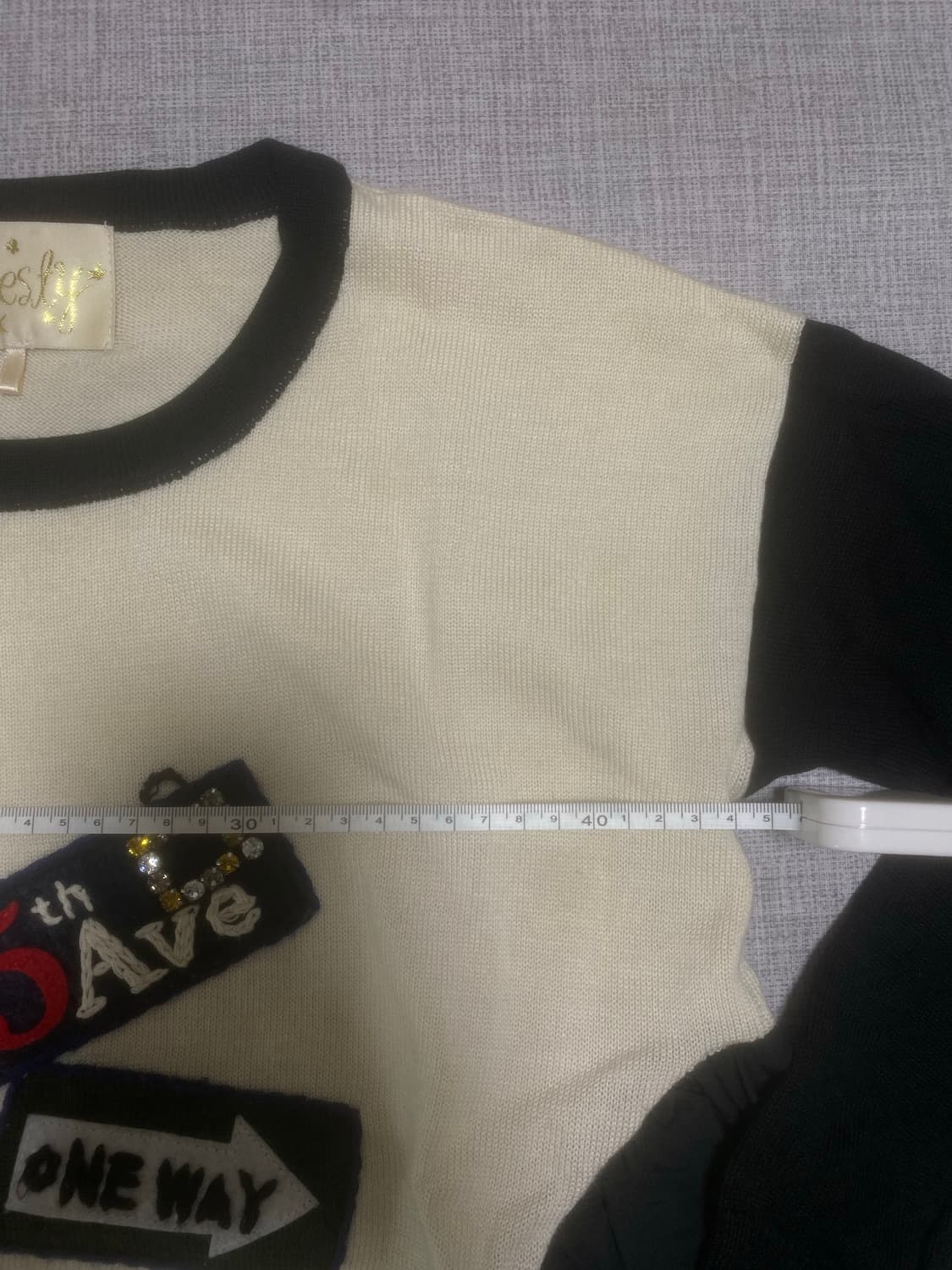 일본빈티지 Cherly 달천깔페어리 하구미모리걸 레이어드니트 긴팔티셔츠 상품이미지3